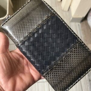 Python Bottega Veneta in Navy and taupe! This one has no rubs! She is a stunner!